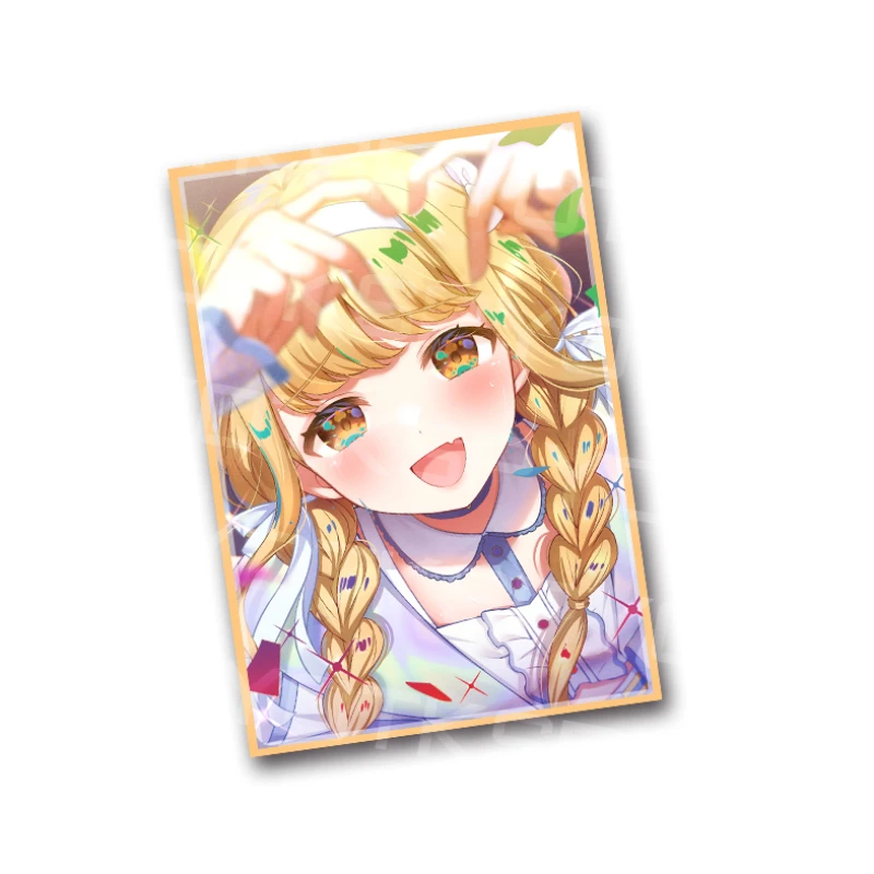 

60шт Yugioh Card Sleeves Gakuen Idolmaster Kotone Fujita Фигурки Косплей Ю-Ги-О! TCG Trading Cards Защитный чехол для блеска