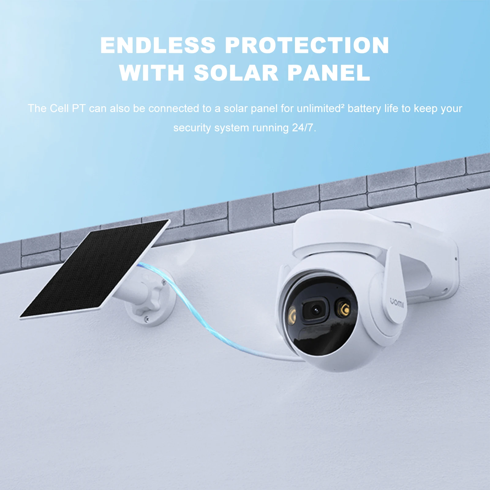 IMOU IP Solar Camera Cell PT Kit 2K 3MP Outdoors 15000mAh Battery PIR+Human Detection Two-way Talk with Solar Panel Cameras