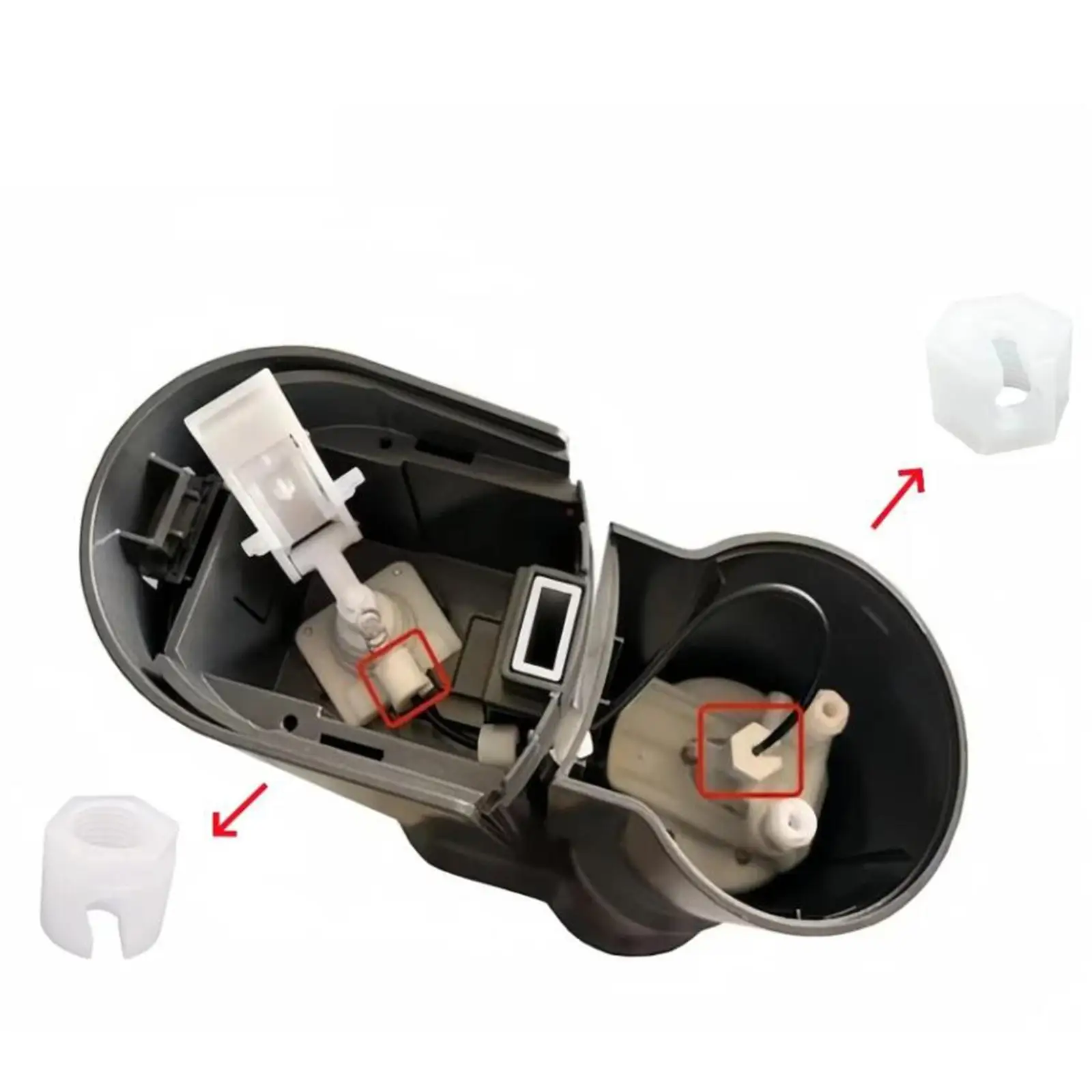 Soda Machine Repair Nuts Set 1.25 Cm 1.3 Cm Height Durable POM Material for Easy Terra Soda Maker Replacement Kit