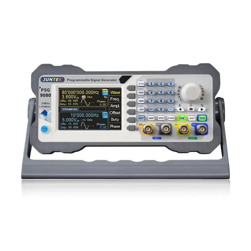 PSG9080 Dual Channel DDS Signal Generator 80M Digital Control Arbitrary Waveform Function Generator Frequency Counter