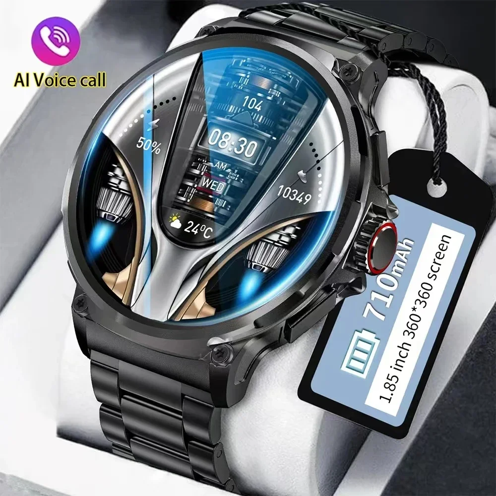 MAOYUAN New GPS Smart Watch Men 710mAh Big Battery 1.85 Inch Screen Bluetooth Call Heart Rate Health Monitoring Smartwatch Women