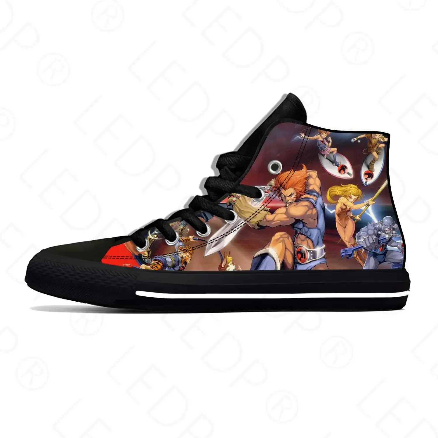 Hot Thundercats Anime Cartoon Manga Fashion Board Shoes High Top Lightweight Casual Shoes  Breathable Men Women Summer Sneakers