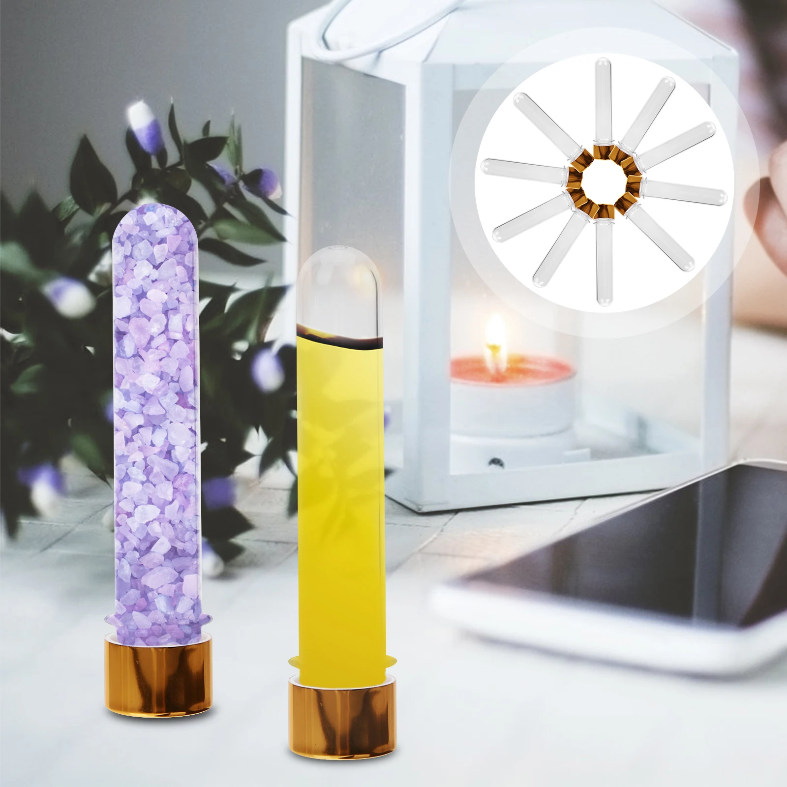 

10pcs Clear With Cork Tubes Vials Small Size Little Clear Test Tubes Vials Reusable LeakProof Lid Storage Travel