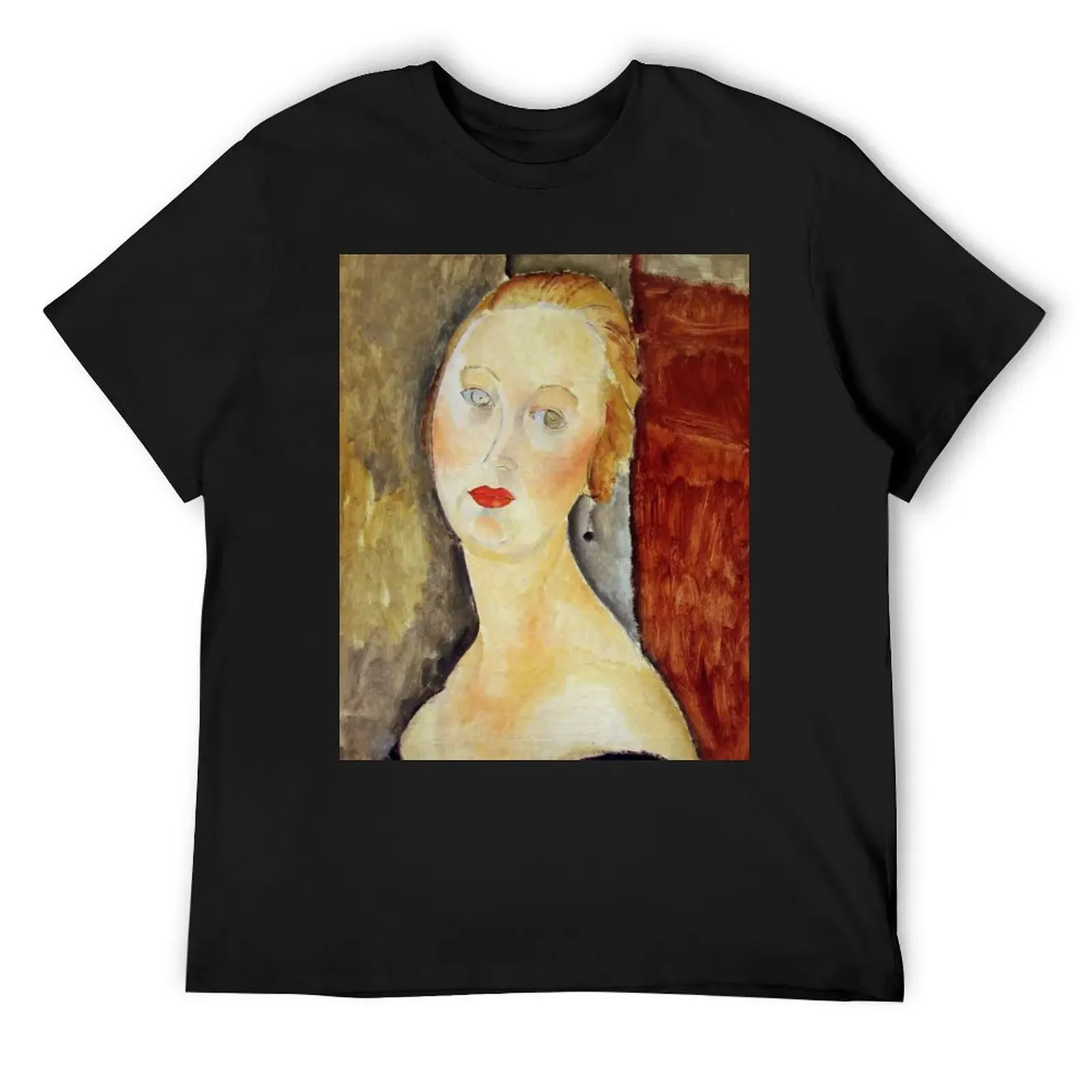 

Vintage Amedeo Modigliani - Nancy 1918 Fine Art T-Shirt gifts for boyfriend plain plus size tops t shirt for men