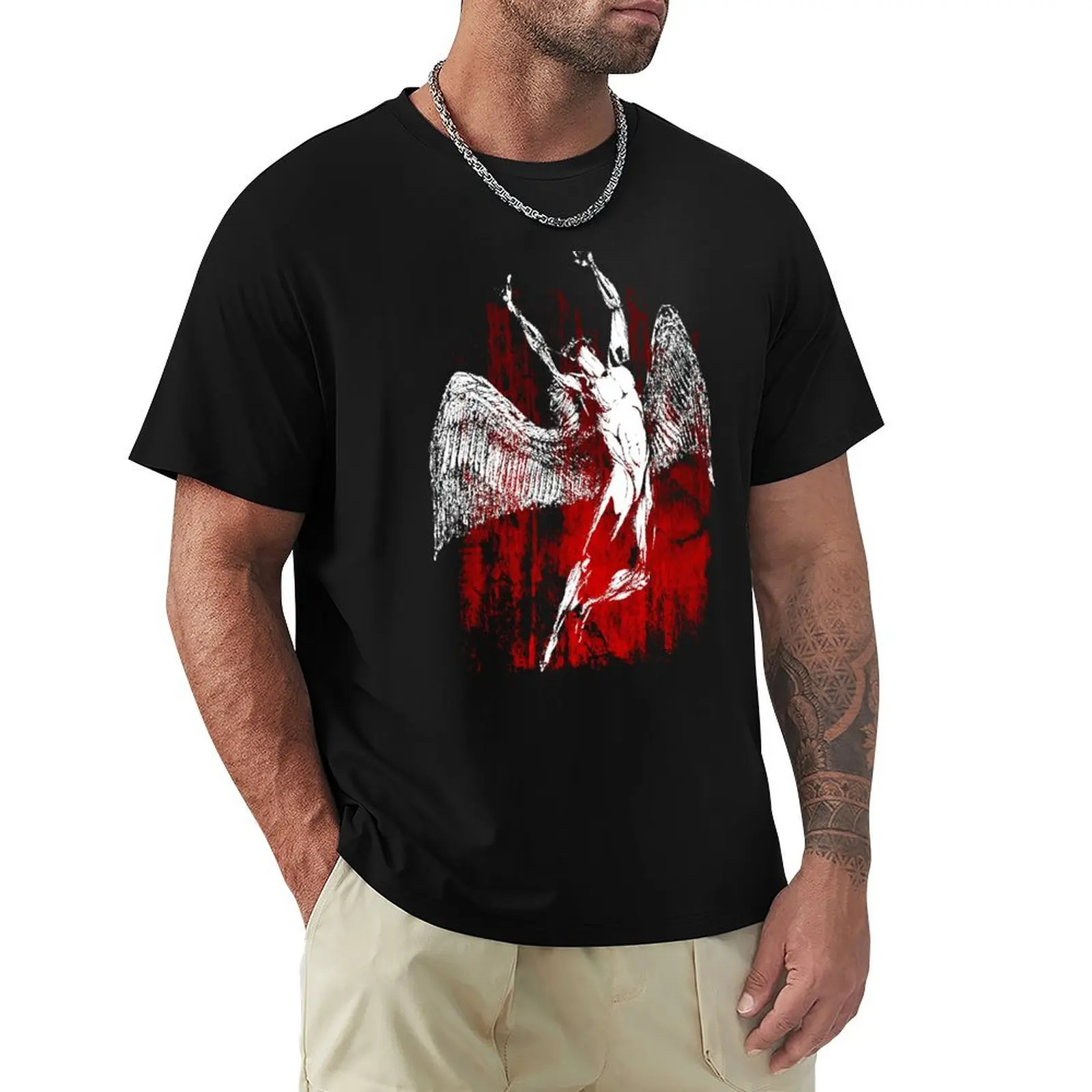 1 bestie Red texture icarus zeppelin tour best 1 trending T-Shirt Halloween Casual T-Shirt