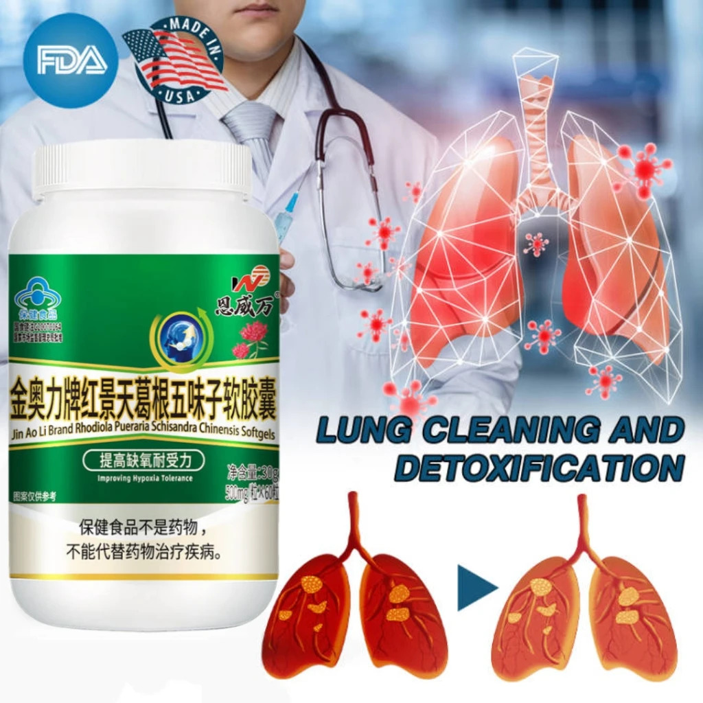 Lung Support Supplement Lung Cleanse & Detox Formula for Bronchial & Respiratory System.helps To Stop Smoking for Lung Healthy