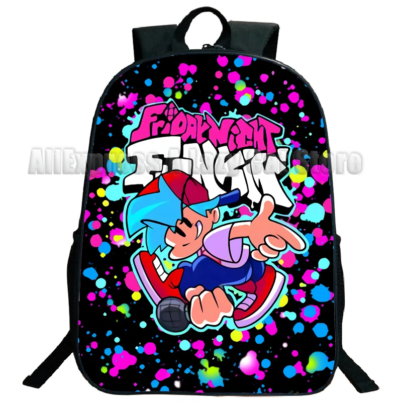 Sac à dos Anime Funkin pour enfants, sac de loisirs pour élèves du primaire et du collège, cadeau de retour à l'école, filles et garçons, vendredi soir