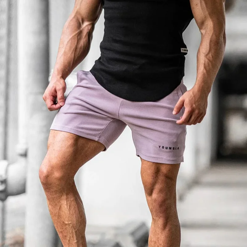 Pantalones cortos deportivos y de ocio para hombre, shorts de fitness, gimnasio al aire libre, correr, entrenamiento de baloncesto, marca de moda americana