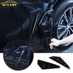 Alerón lateral modificado para coche, cuchillo de viento de 2 piezas para BMW X5 G05 X5M F95 2019-2022, pegatinas de decoración de ventilación lateral, estilo de coche
