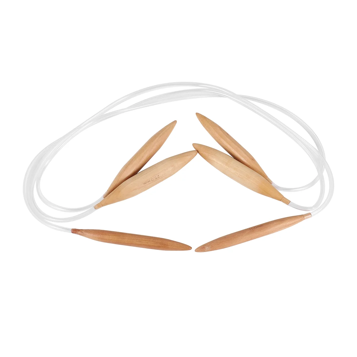 ABNH Bambus-Rundstricknadel-Set, übergroße Rundstricknadeln, Jumbo-Nadeln für klobiges Garn, US-Größe 19, 35, 50