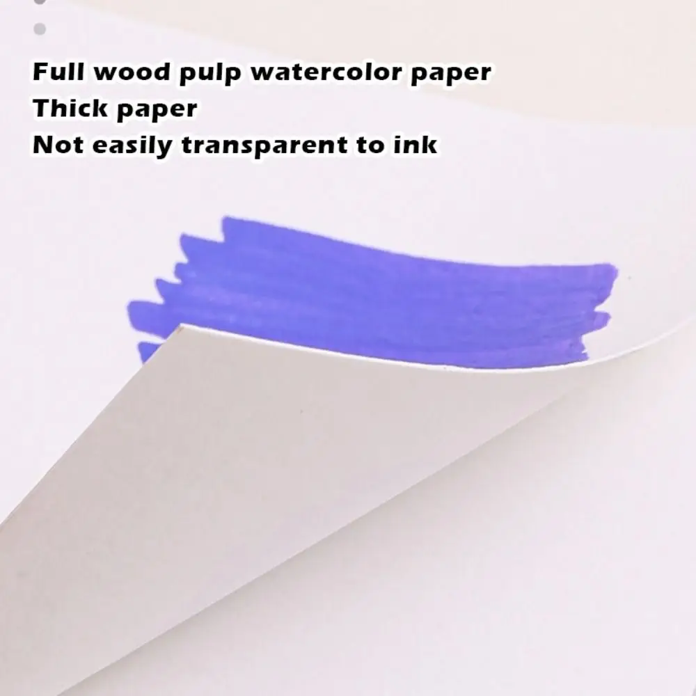 Creative Tearable Watercolor Sketchbook Pocket Portable Watercolor Painting Pad Thickened Watercolor Notebook Outdoor Drawing