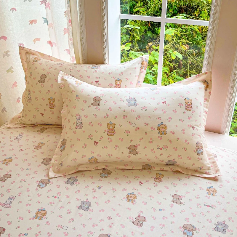 2026 جديد جميع القطن الهواء النسيج المطبوعة غطاء لحاف واحد الجلد ودية وتنفس الكرتون غطاء لحاف 160X210 #4