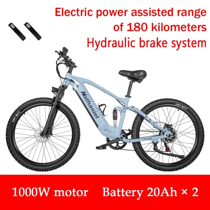 SYR03 Electric Bike 1000W Motor 48V45Ah Removable Lithium Battery E-Bike 42km/h Commuting Leisure Riding Adult Electric Bicycle image 1