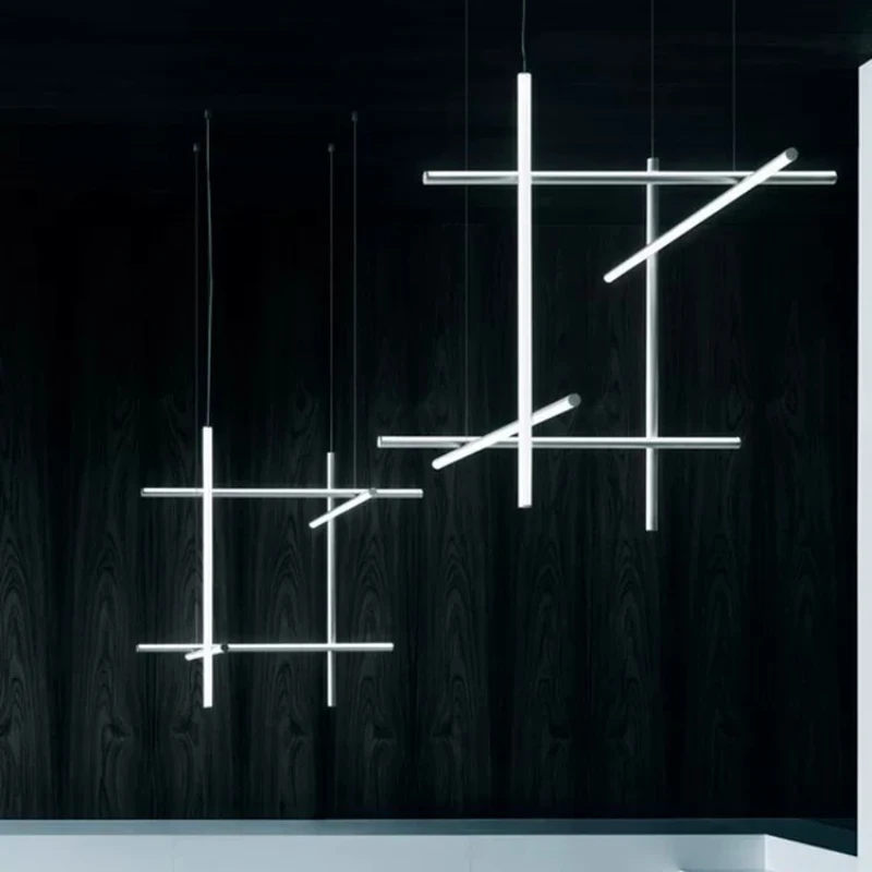 

Modern Simple Italy Pick Up The Empty Multiple Styles Line Combination Chandelier for Hotel Restaurant Living Room Study