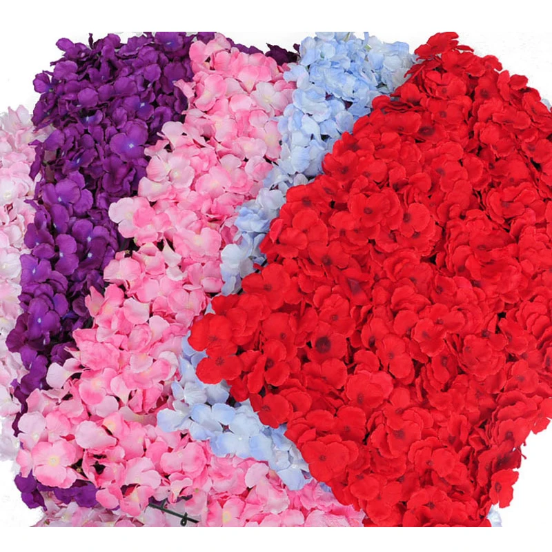 Artificial Flower Wall Decoration, Wedding Accessories, Hydrangea Row, Window, Christmas