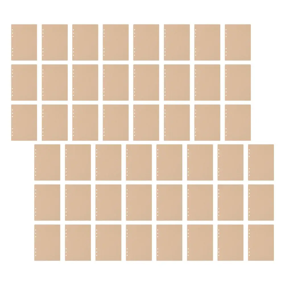 

240Pcs A5 6-Ring Binder Refill Paper Loose Leaf Blank Pages Smooth Ink-Resistant Journal Planner Notebook Organizer Replacement
