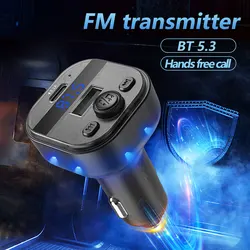 Caricabatteria da Auto trasmettitore FM Bluetooth Audio lettore MP3 per Auto Auto radio adattatore vivavoce tipo-C caricatore rapido USB 3.1A