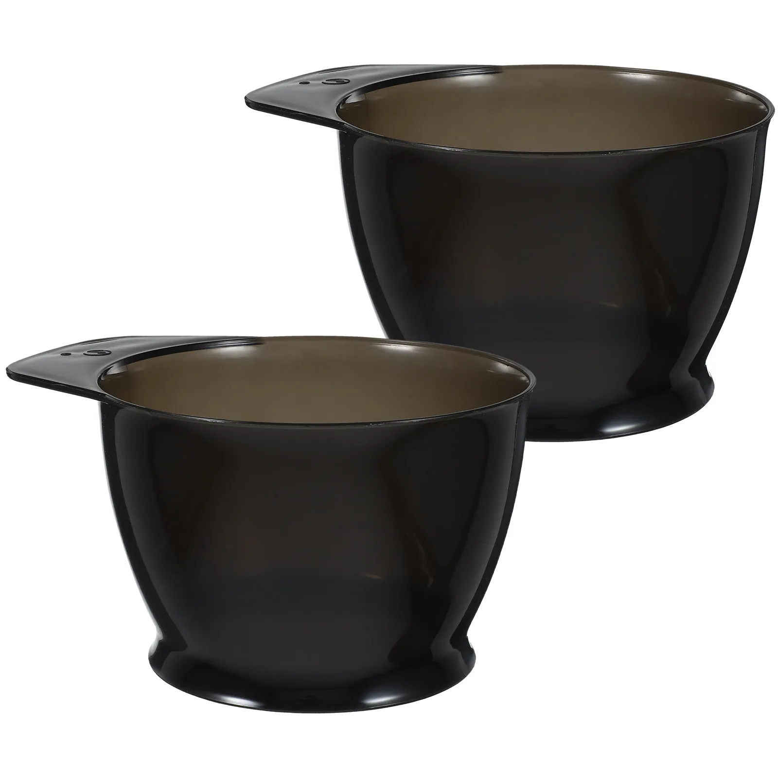 2Pcs Hair Dye Bowl Set with Measurement Scale Anti-Slip Bottom Washable Reusable for Professional Salon Use Home Hair Coloring