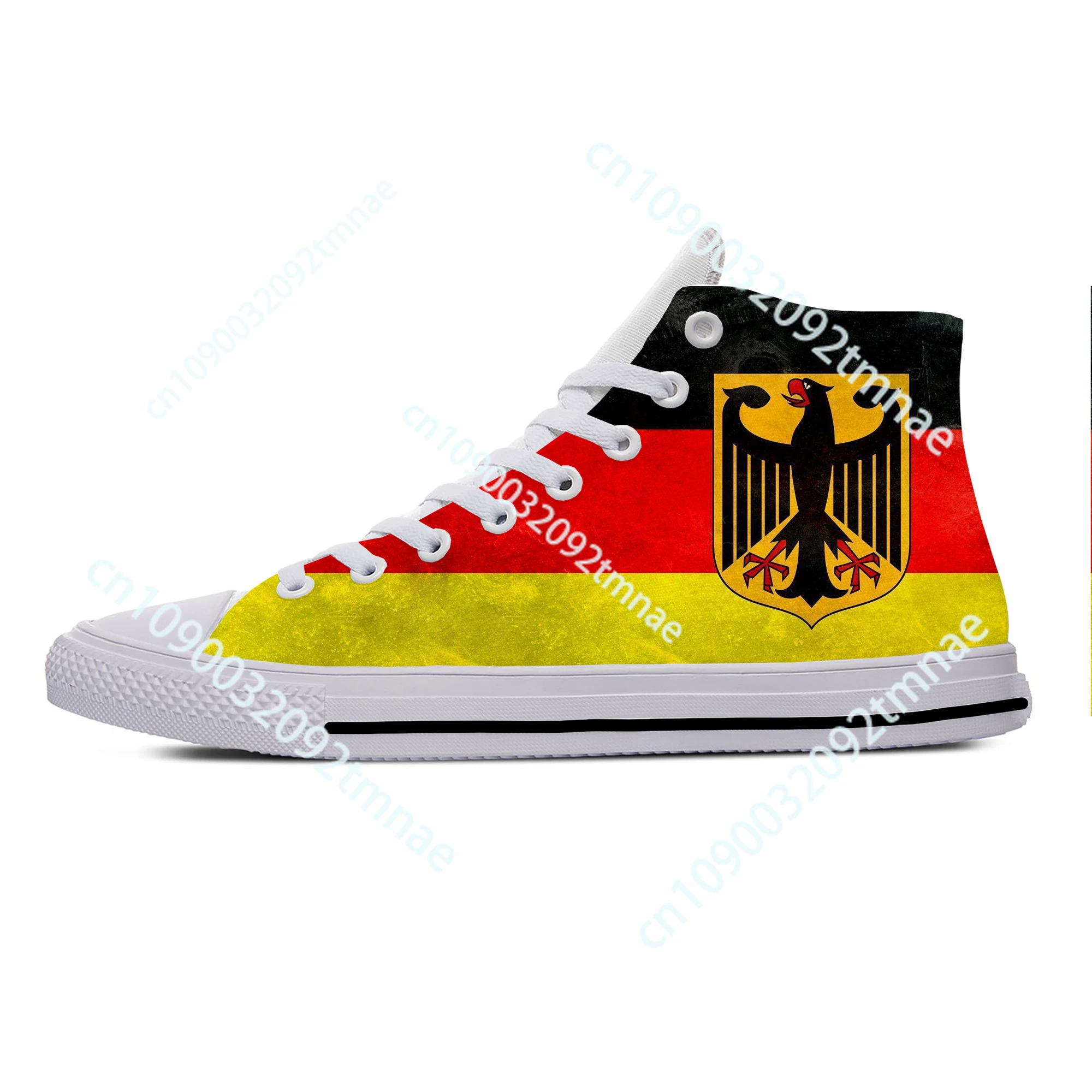 Hot German Germany Republic Flag Patriotic Fashion Casual Shoes High Top Lightweight Men Women Sneakers Breathable Custom Shoes