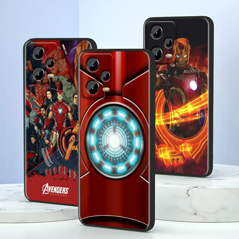

Deadpool Marvel Spider Man Cartoon For Xiaomi Redmi Note 13 12R 12 12S Turbo 11 11T 11S 10 10S Pro Plus 5G Black Cover