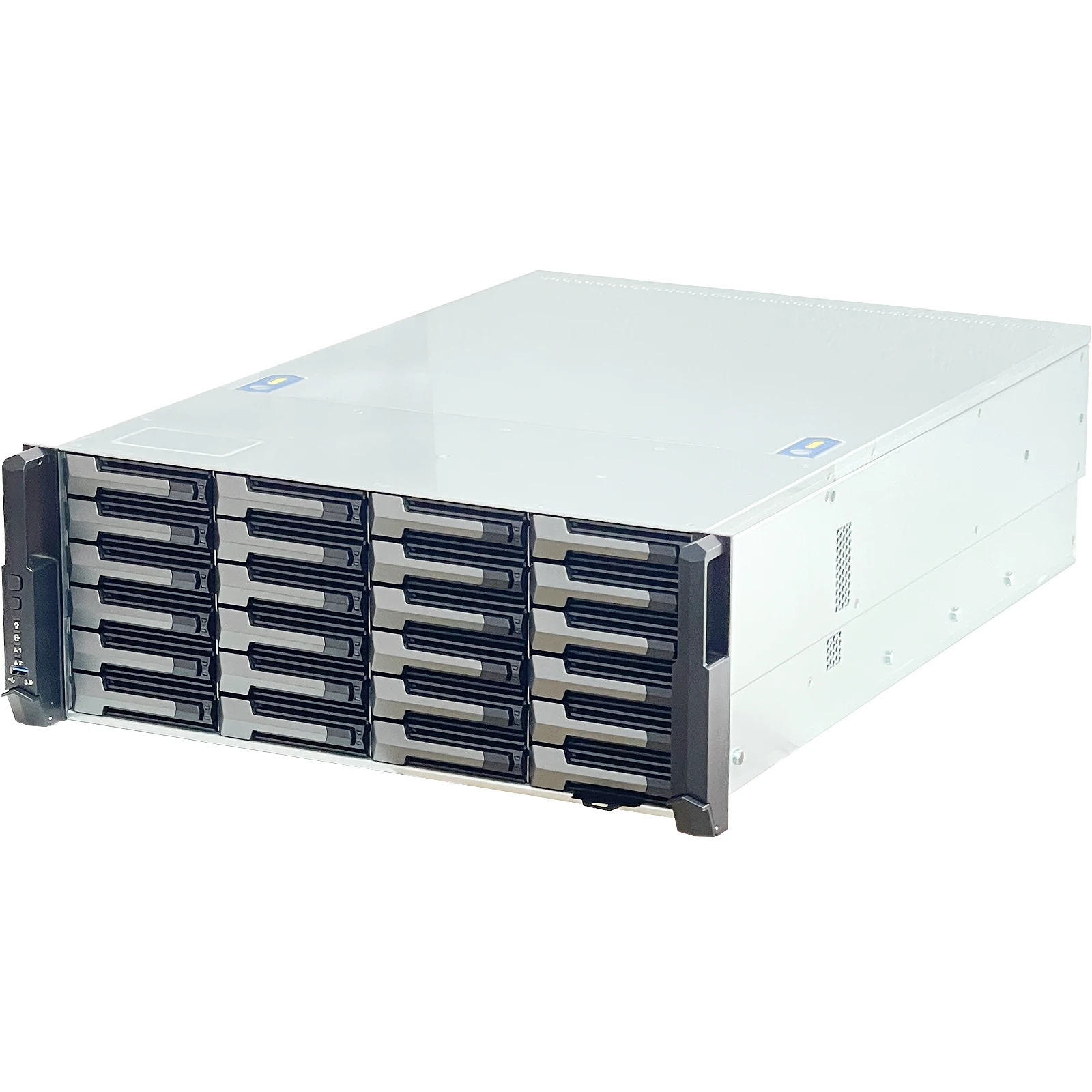 ZhenLoong X424 4U 24 bay rackmount server case SATA SAS hot swap Mini 12G backplane with Expansion Chip Rack Storage Chassis