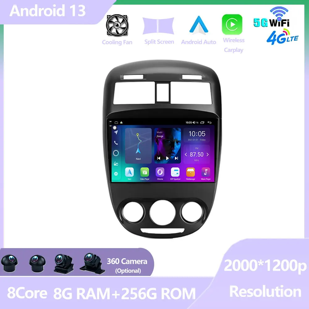 

10.2'' Android 14 For Buick Excelle 2008 - 2018 Auto Radio Car Multimedia Player GPS Navigation Screen Auido DSP Stereo Carplay