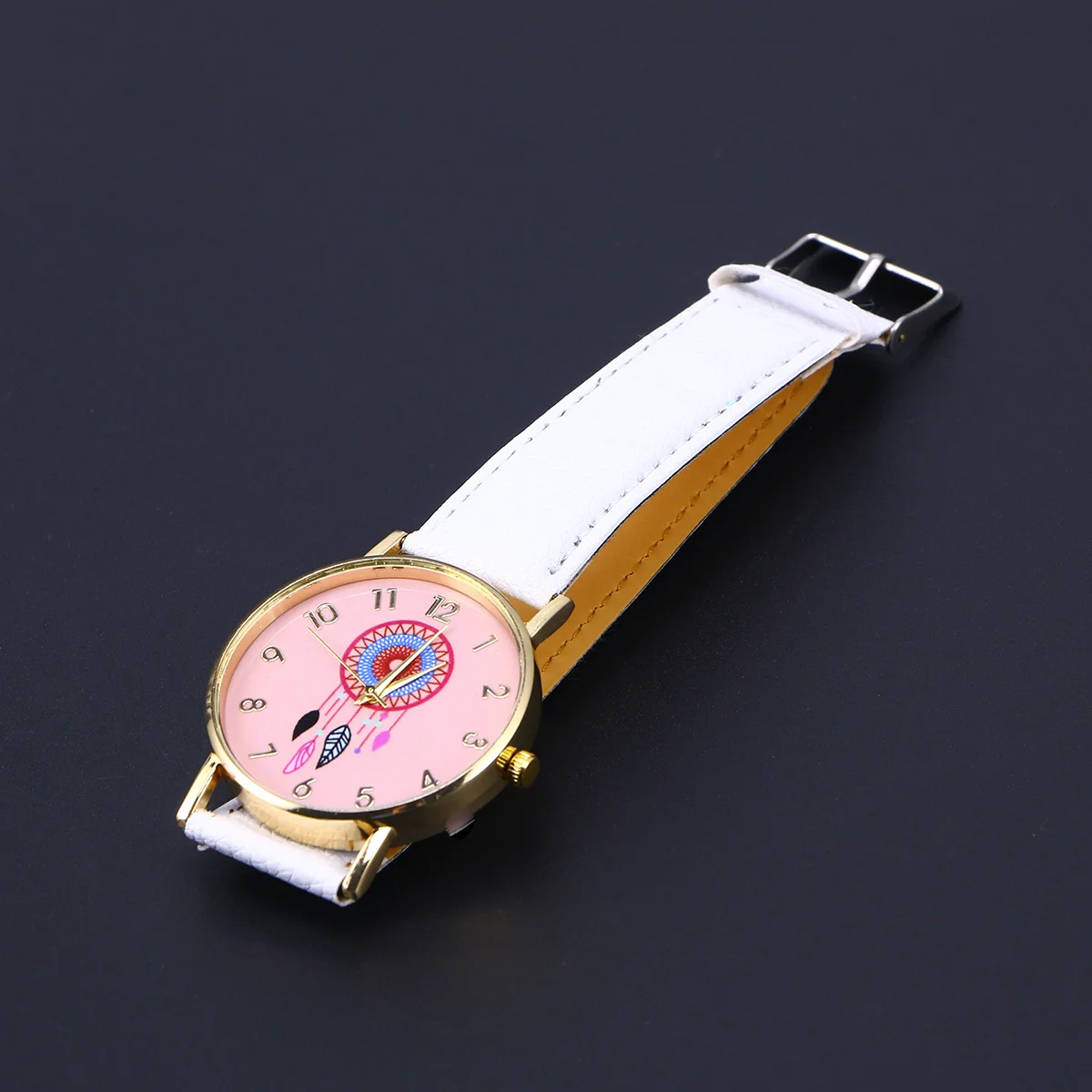 Reloj con correa de atrapasueños de cuarzo para mujer, pulsera de moda blanca, reloj informal de moda, regalo perfecto para cumpleaños y Navidad