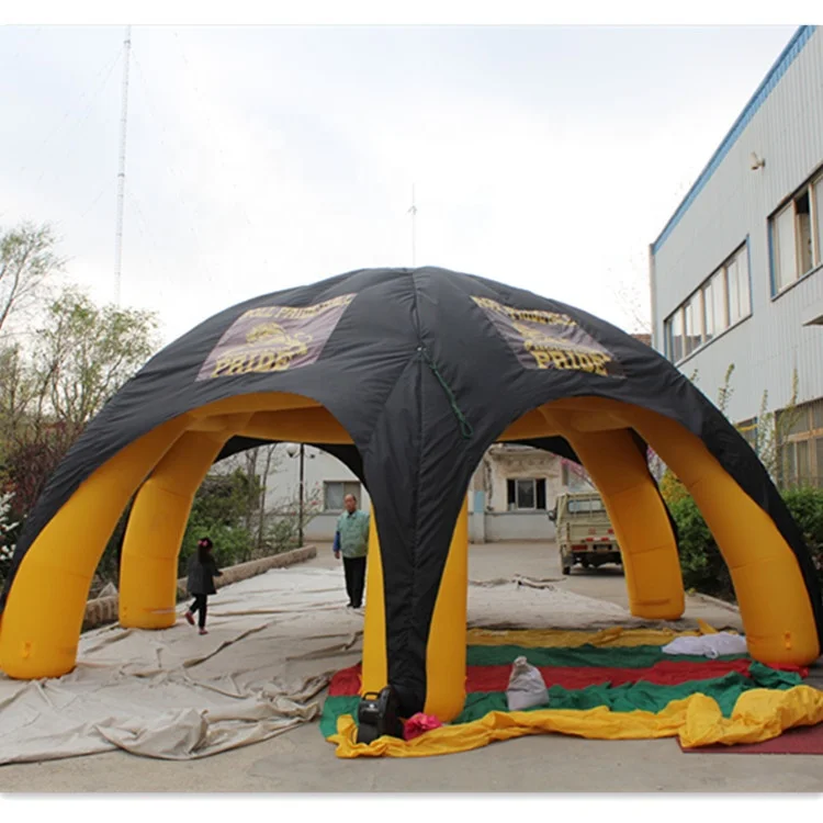 

six spider legs inflatable dome tent with free logos for outdoors exhibition