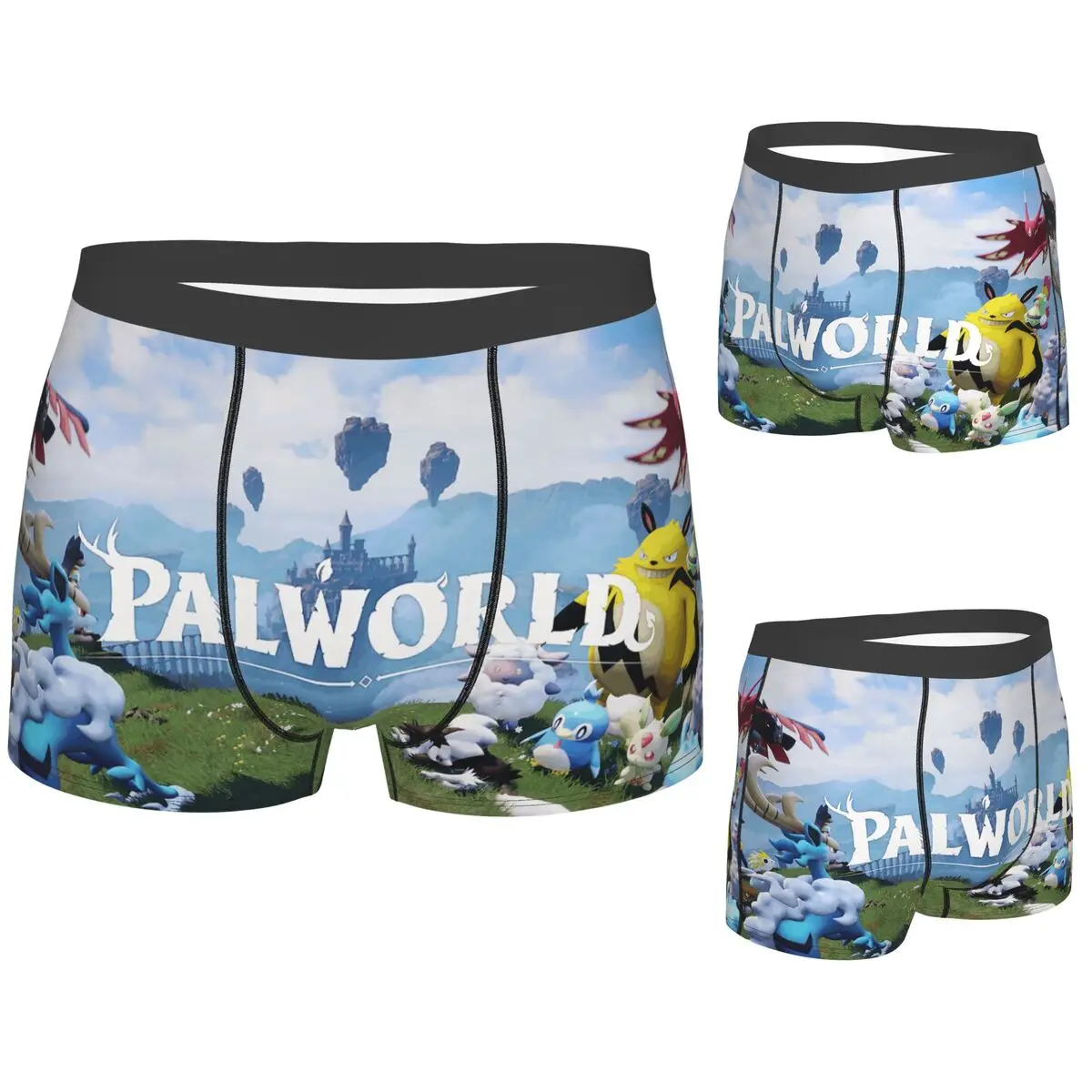 

Трусы-боксеры, шорты Palworld, трусики для любителей игр, мужское дышащее нижнее белье для мужчин, подарки бойфренду