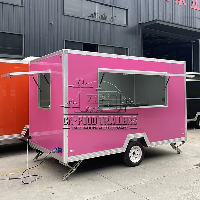 

CN Food Trailer Portable Food Trailer with Kitchen System Coffee Grill Pizza Burger Ice Cream for Street Food Market Sales