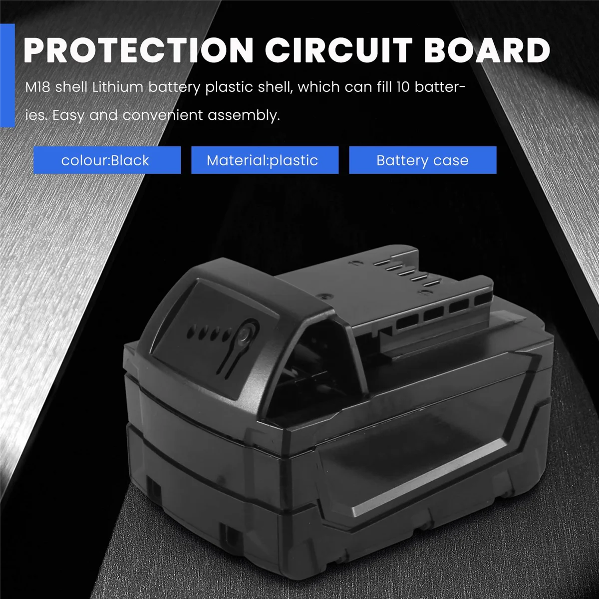 A56XQ M18 Shell batería de iones de litio caja de plástico caja de protección de batería de litio para 18V M18 48-11-1815 3Ah