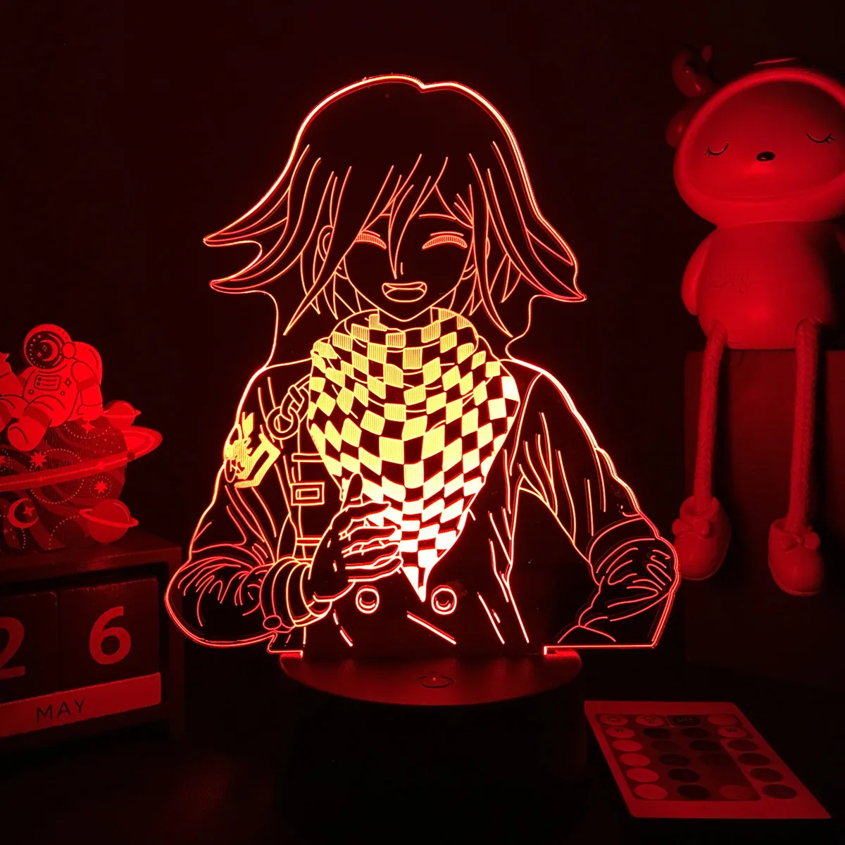 Anime Danganronpa V3 Nagito Komaeda Led Night Light Nagito Komaeda Game Figure Bedside Lamp for Bedroom Decor Kids Manga Gifts