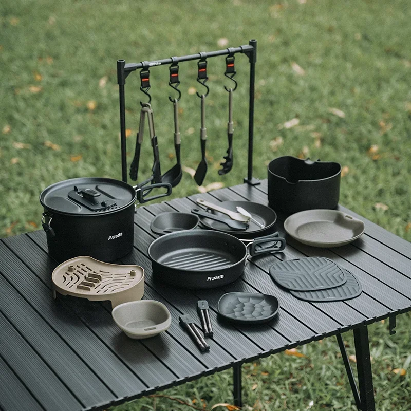 Outdoor cookware, camping tableware, camping special pots, pans, pans, pans