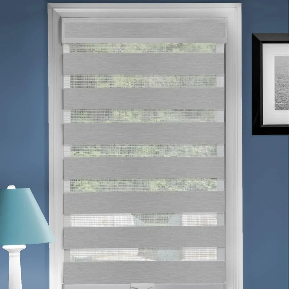 

Cordless Celestial Sheer Double-Layered Window Roller Shade - 32 Inch Width x 72 Inch Length