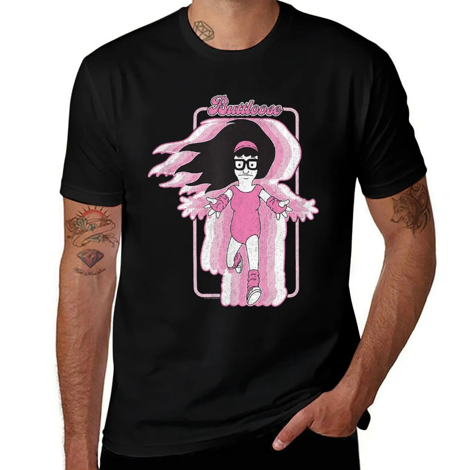 Tina Buttloose T-Shirt Casual Loose Daily Wear T-Shirt