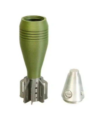 1pc M2 60mm Mortar Shell Model -3D Printed Realistic Replica, Non Functional Military Decoration for Home/office, Secure Storage
