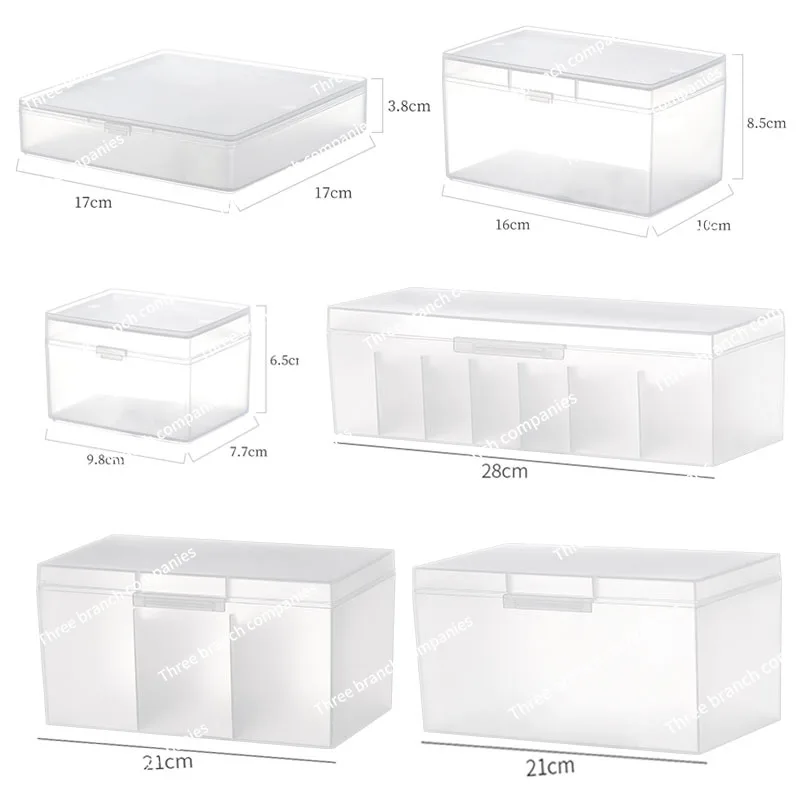 

Jewelry box, matte transparent with cover, jewelry, headband, headgear, hairpin, hair band, hairpin girls' headband storage box