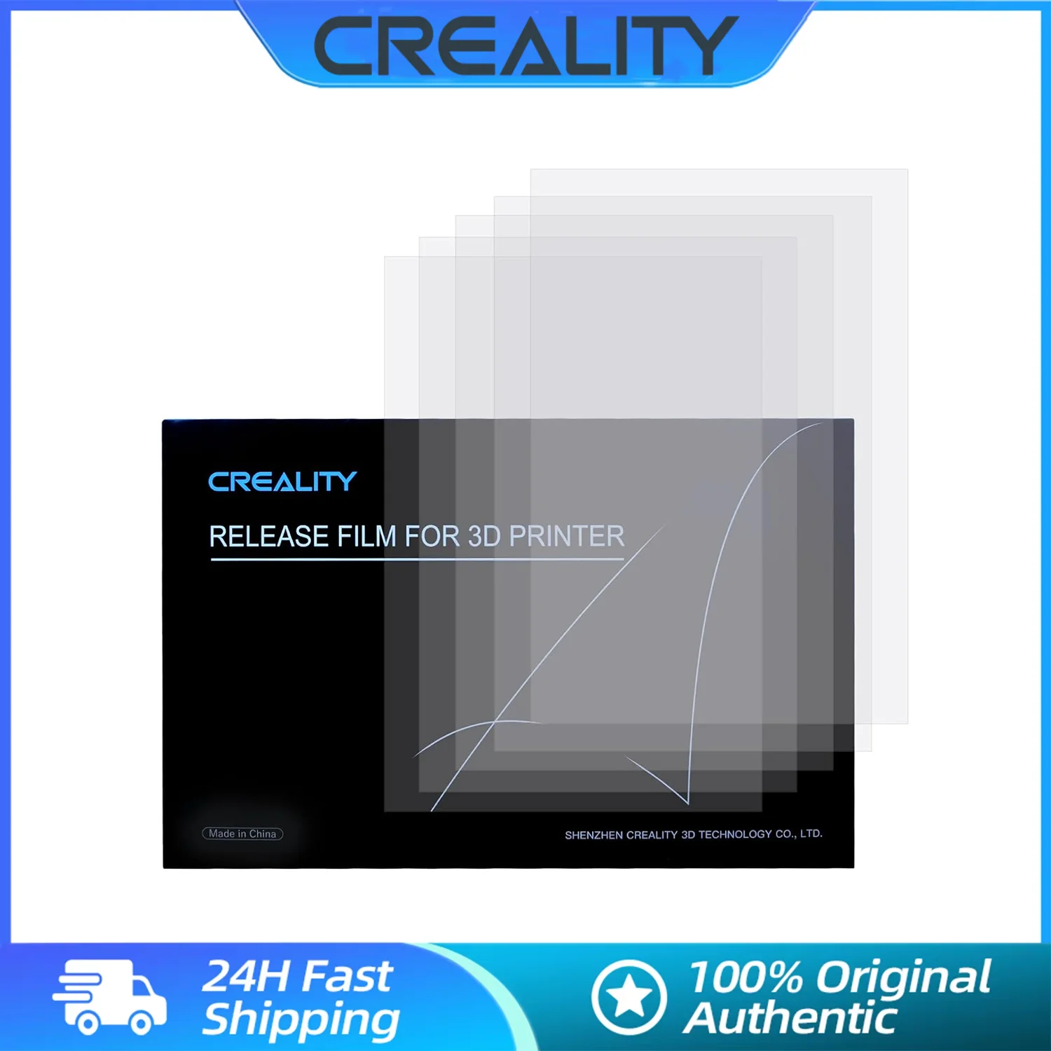 Creality 3D 5PCS FEP Film Halot Mage Release Films for HALOT MAGE/ MAGE Pro Other 10Inch LCD SLA DLP 3D Printer 286x198x0.15mm