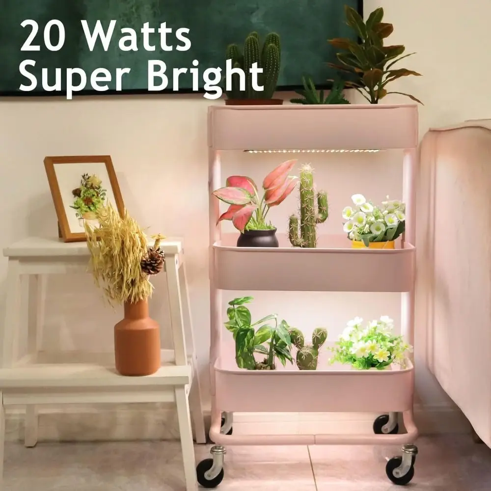 3 Lighting Modes Plant Grow Light 10 Dimmable Levels Easy to Install LEDs Full Spectrum Grow Lights 24-Hour Timer Cycle