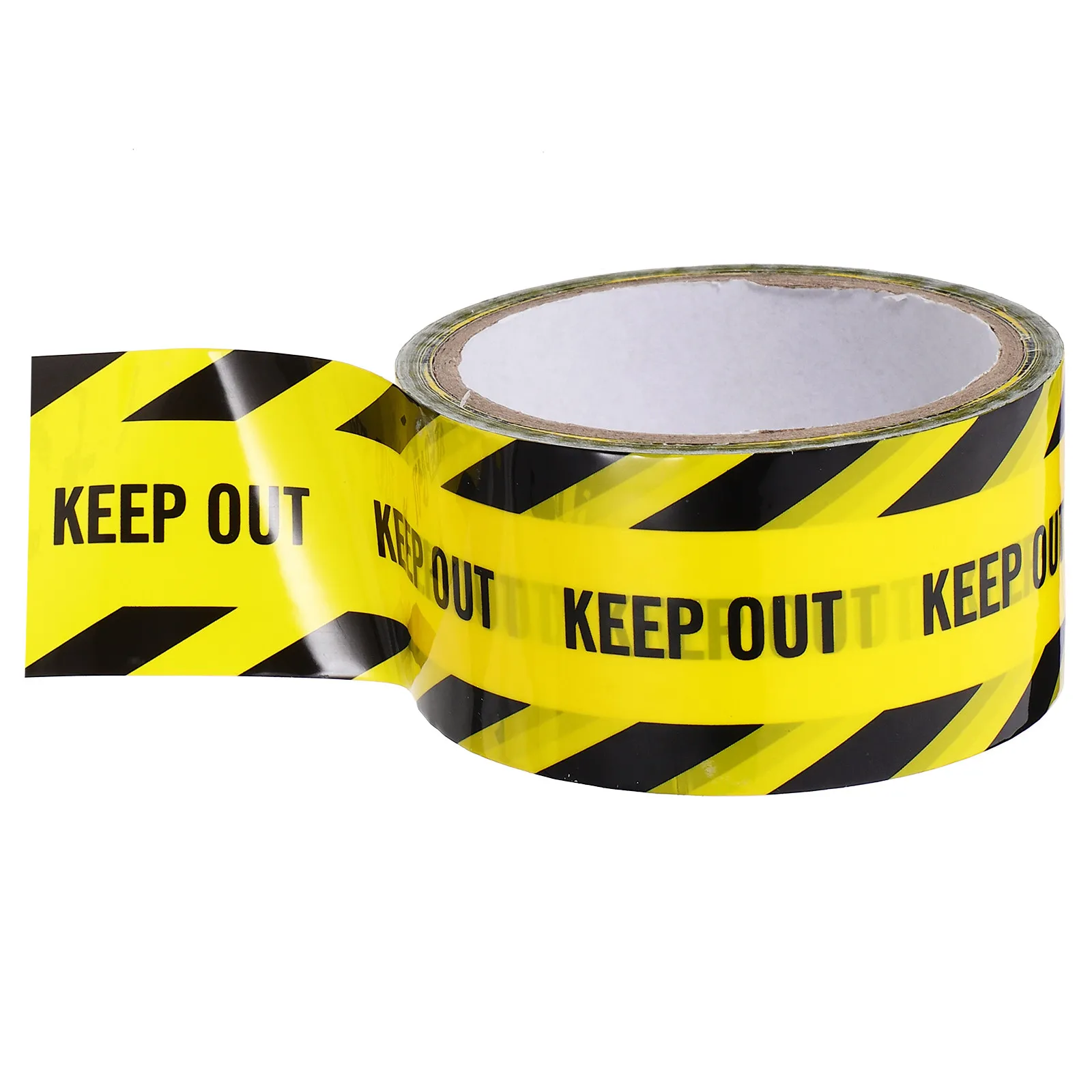 

1 Roll Heavy Duty Caution Tape Black and Bright Golden High Visibility Warning Safety Tape for Construction Road Works Floors