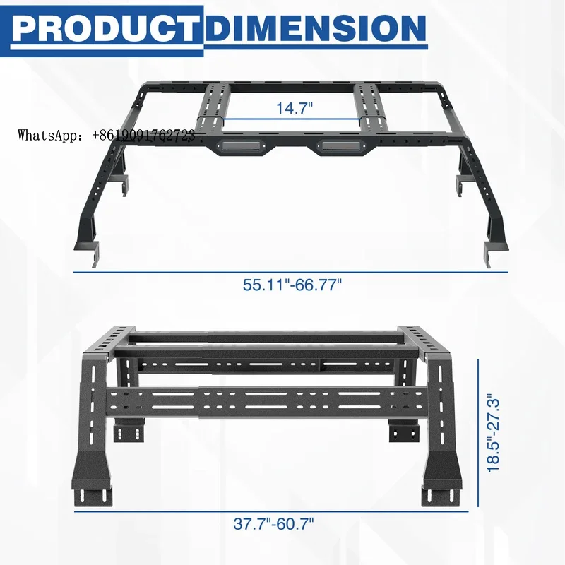 

High Quality New Type Removable Truck Bed Rack System Steel Fit for 2015-2023 Ranger|Canyon|Colorado|Gladiator