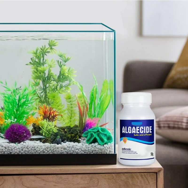50g 고효율 Algaecide 조류 이끼 제어 수질 정화 수족관 연못에 대한 안전한 효율적인 Algaecide