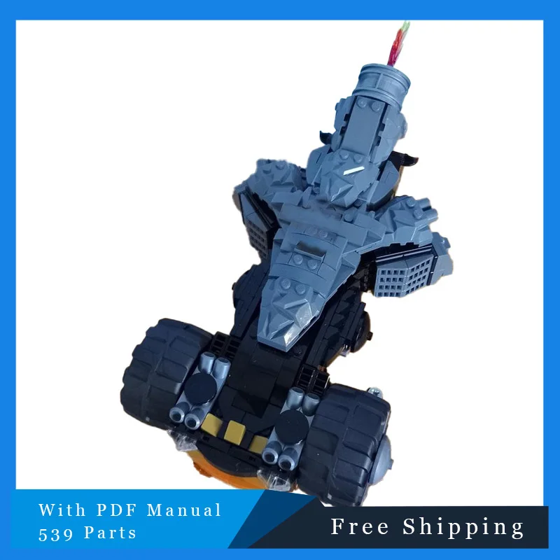

539, детали MOC, большие шины, серые спортивные автомобильные строительные блоки, сборка «сделай сам», креативные игрушки на Рождество, день рождения, подарки для взрослых и детей