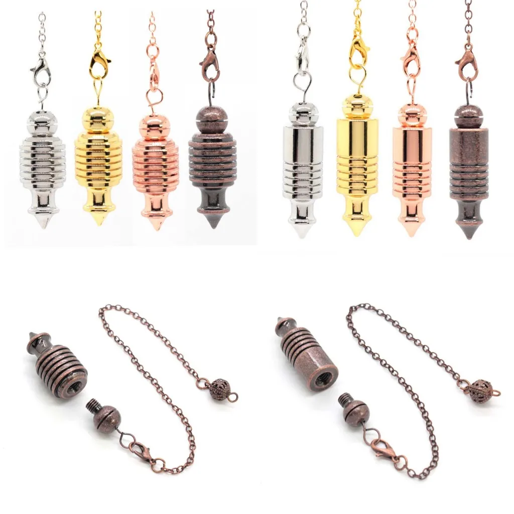 Copper Metal Cone Pendulums for Dowsing Divination Energy Work Meditation Scrying Witchcraft Pendulums Tool Spiritual Pendulos