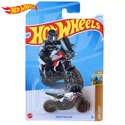 Oryginalny samochód Hot Wheels Ducati DesertX Zabawki motocyklowe dla chłopców Skala 1/64 Odlewany model motocykla ze stopu Kolekcjoner Prezent urodzinowy