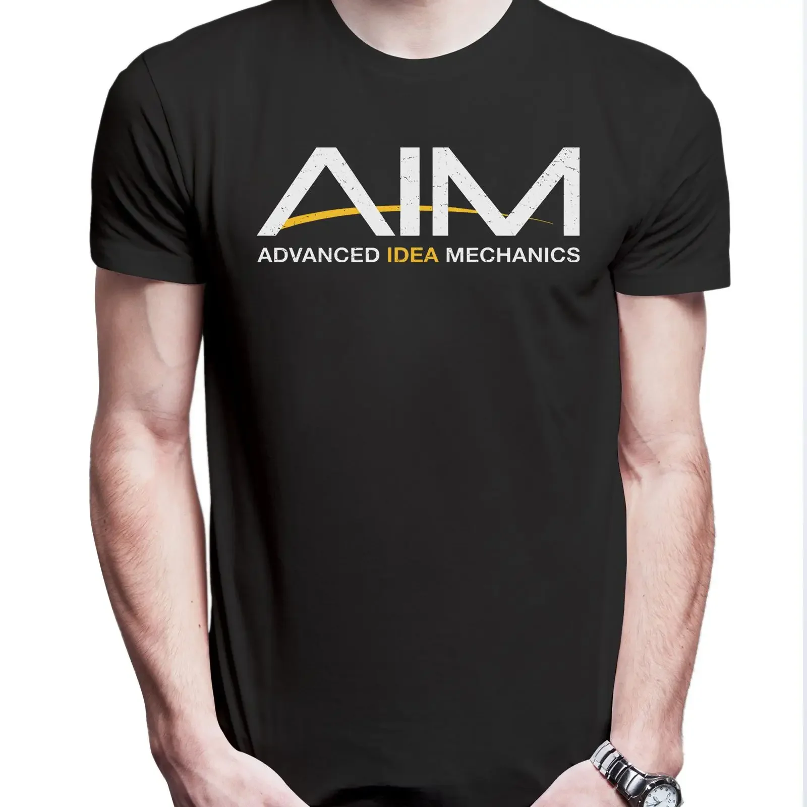 Urban Backwoods Print T Shirt Advanced Idea Mechanics Logo Herren Iron Arc Man Stark 1 tlg Reactor Tony Mark II vintage Washed