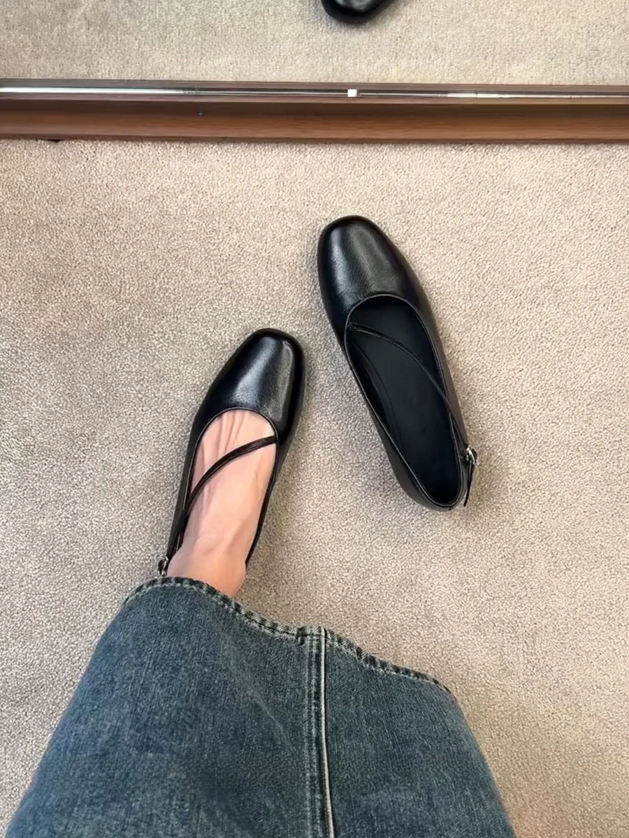 leather-version-retro-square-head-mary-jane-oes-women's-flat-bot-ballet-oes-commuting-slip-on-faionable-flats
