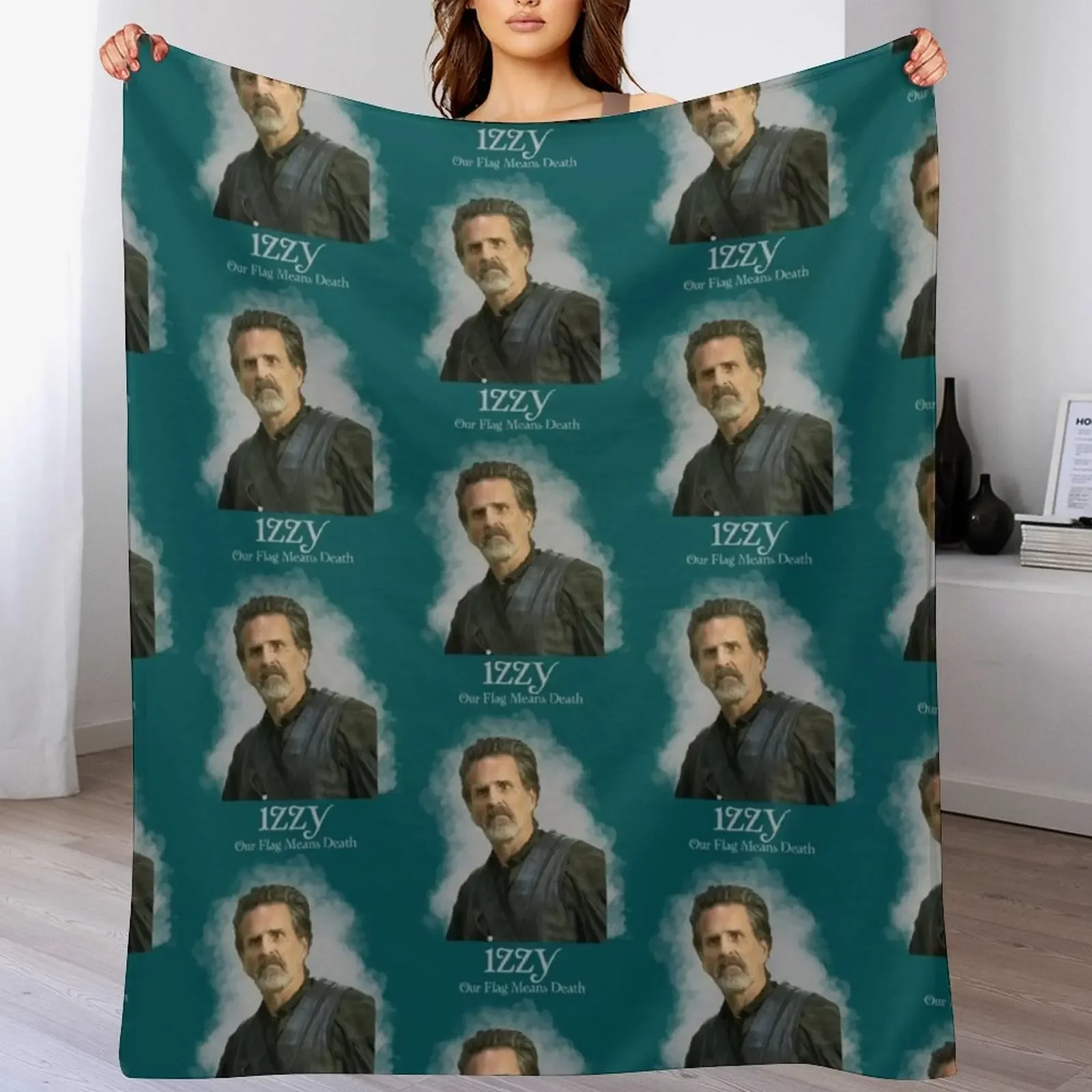 Team Izzy OFMD Throw Blanket Travel Size Cozy Blanket for Plane Train