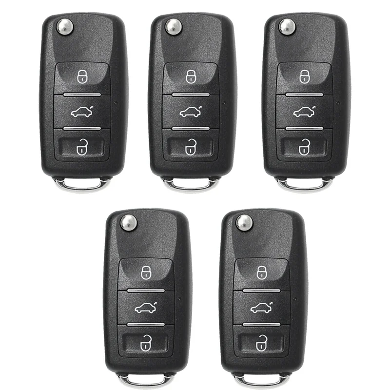 For Xhorse XKB510EN Universal Wire Remote Key Fob 3 Button for VW B5 Type for VVDI Key Tool 5Pcs/Lot