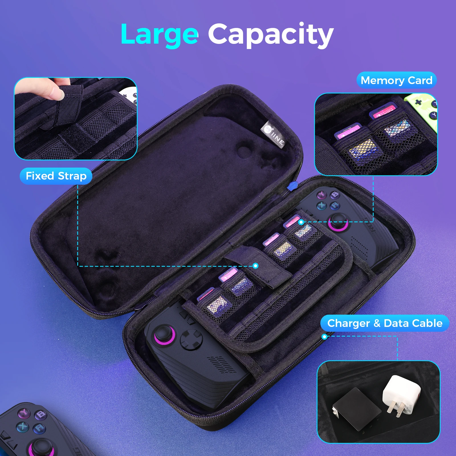 IINE STORAGE CASE FOR ROG ALLY X/Carrying Case for ROG ALLY X